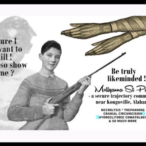 Advertisement for psychiatric community, found in the back of the sort of magazine you can pick up off the coffee table in a waiting room.
Size: 33 H x 48 W x 0.1 cm